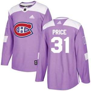 Montreal Canadiens Trikot #31 Carey Price Authentic Violett Fights Cancer Practice